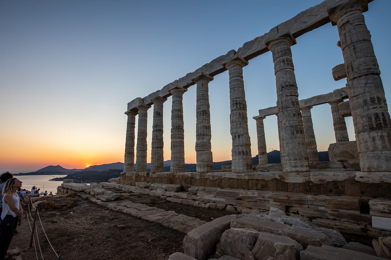 Temple of Poseidon in Cape Sounion Sunset Tour from Athens - main image