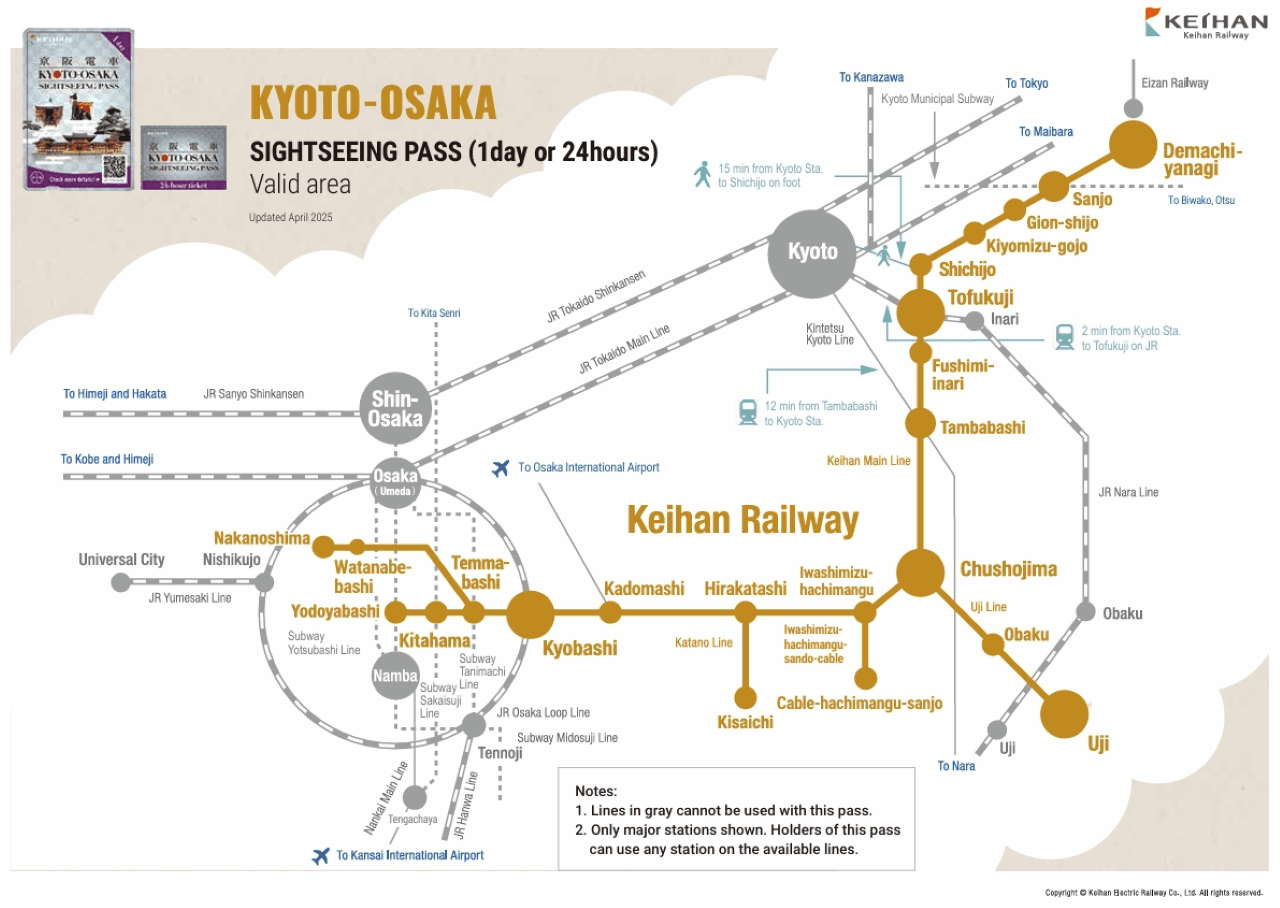 Kyoto-Osaka Sightseeing Pass - image 2