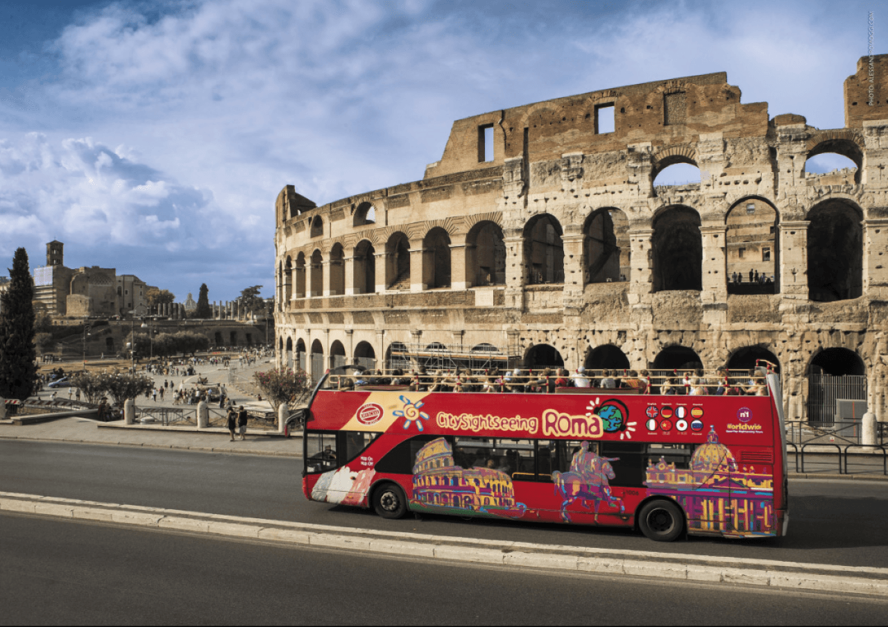 City Sightseeing Rome Hop-on Hop-off Bus Tour with Colosseum, Vatican Museums, and Sistine Chapel - main image