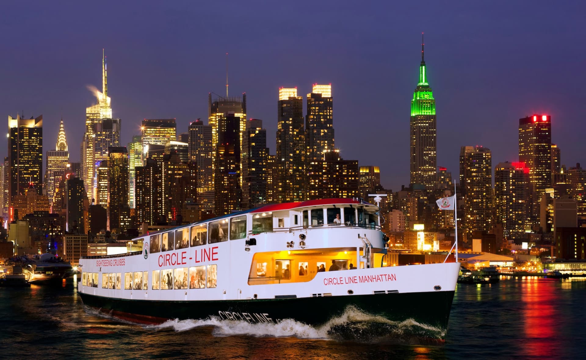 Circle Line "NYC Harbor Lights" Evening Cruise (2 hours): Reserved Straight-to-Board Ticket - main image