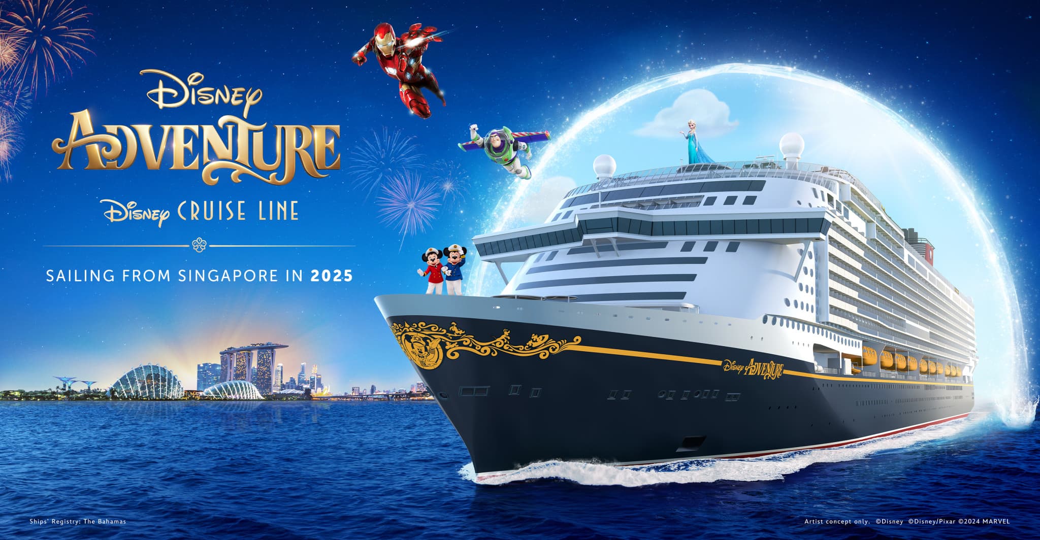 Disney Cruise Line: 3-Night Disney Adventure Cruise from Singapore - main image